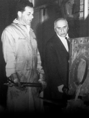 Armand and Avedis in the Melting Room